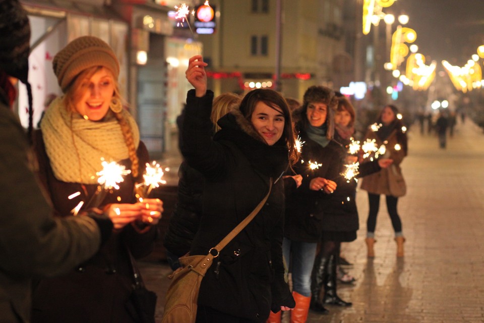 KIELCE ŚWIĄTECZNY FLASH MOB