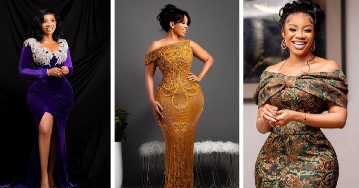 6 times Ghanaian designer, Sima Brew styled Serwaa Amihere in gorgeous dresses