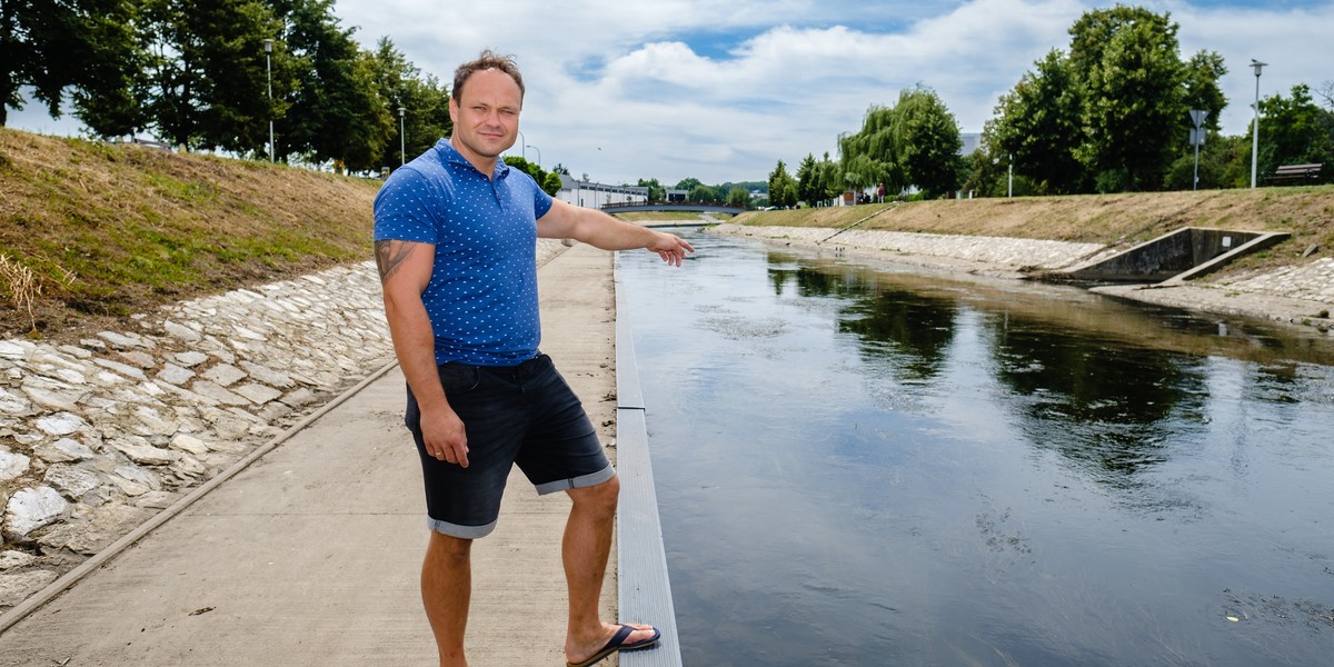 To bohater z Będzina. Kamil Pietluch uratował w sobotę topiącego się w rzece 3-latka