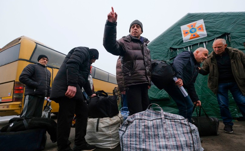 Jeńcy podczas wymiany