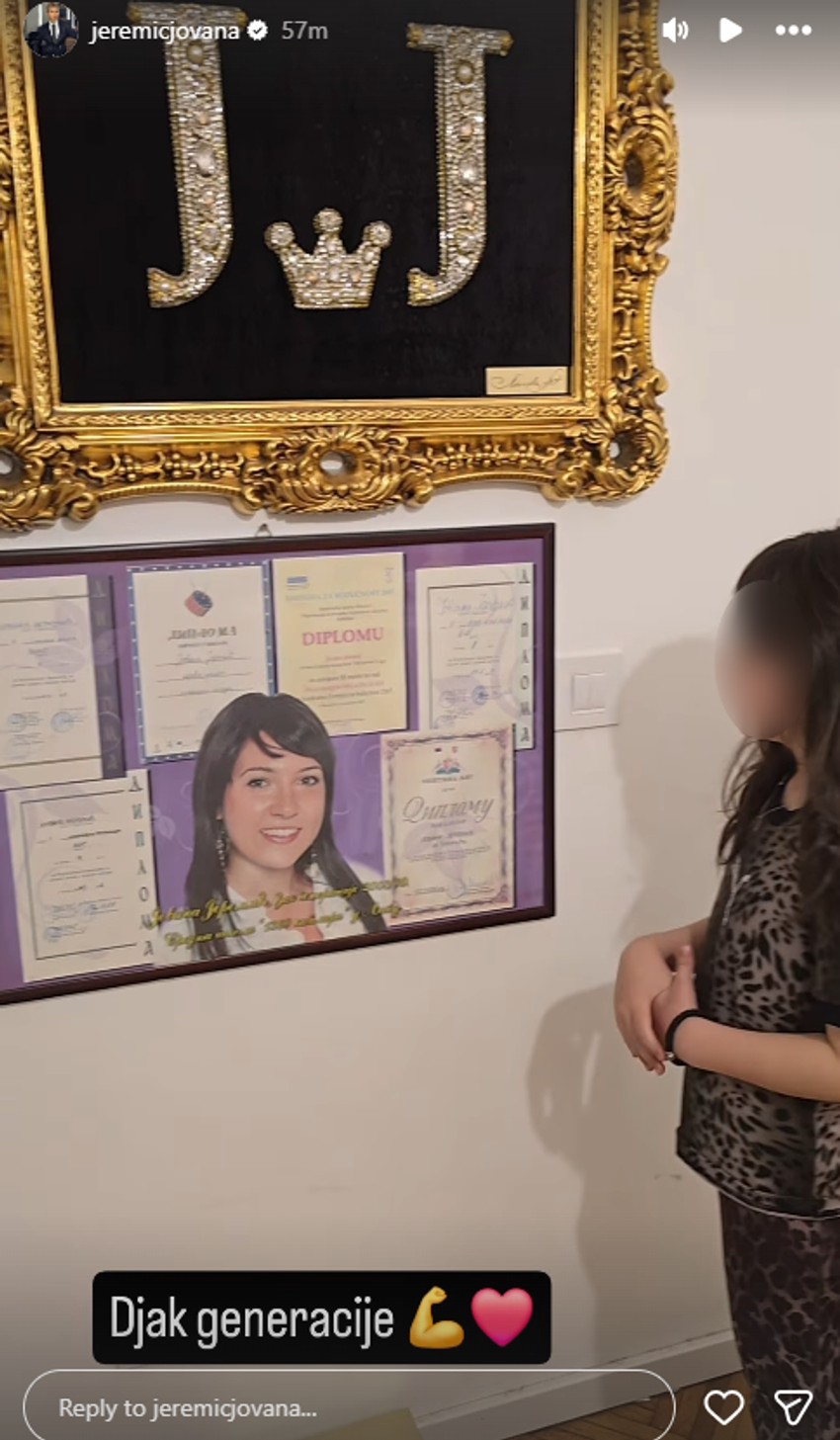 Jovana Jeremić diplome