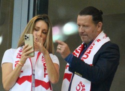 Małgorzata Rozenek poszła w "odstawkę". Radosław Majdan woli oglądać Euro 2024