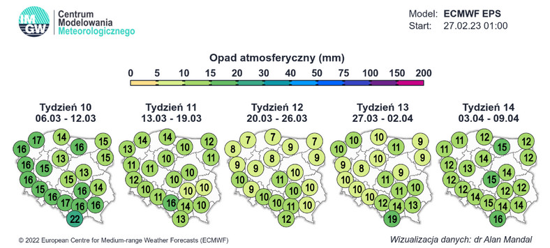 Opady nie będą ani słabe, ani zbyt intensywne