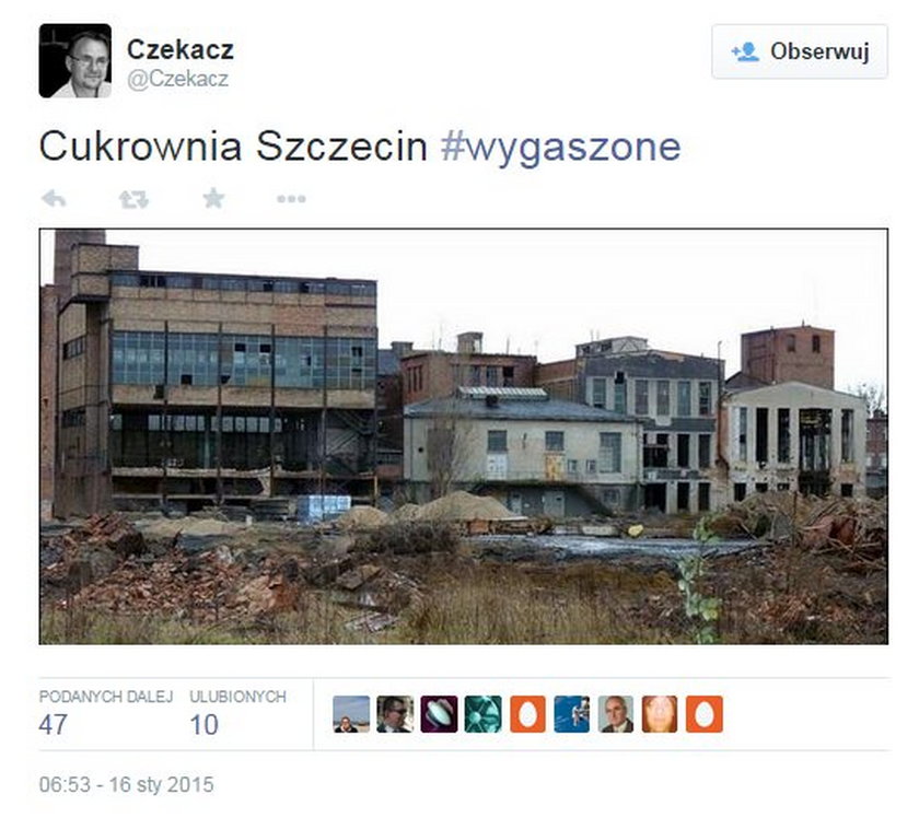 Akcja na Twitterze. #Wygaszone kontra #wybudowane za czasów PO