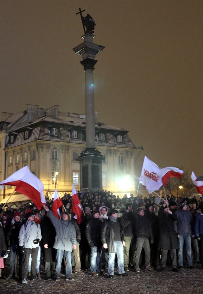 WARSZAWA ROCZNICA STANU WOJENNEGO INSCENIZACJA