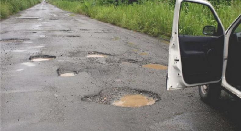 File photo. Potholes