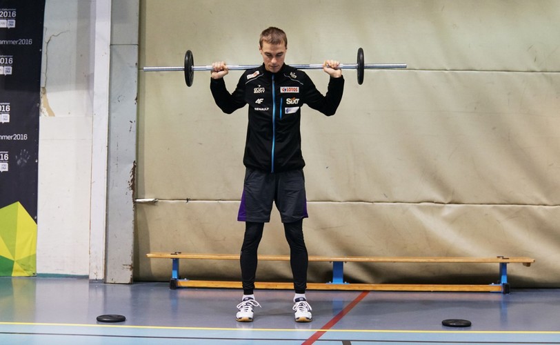 Żyła w czasie treningu