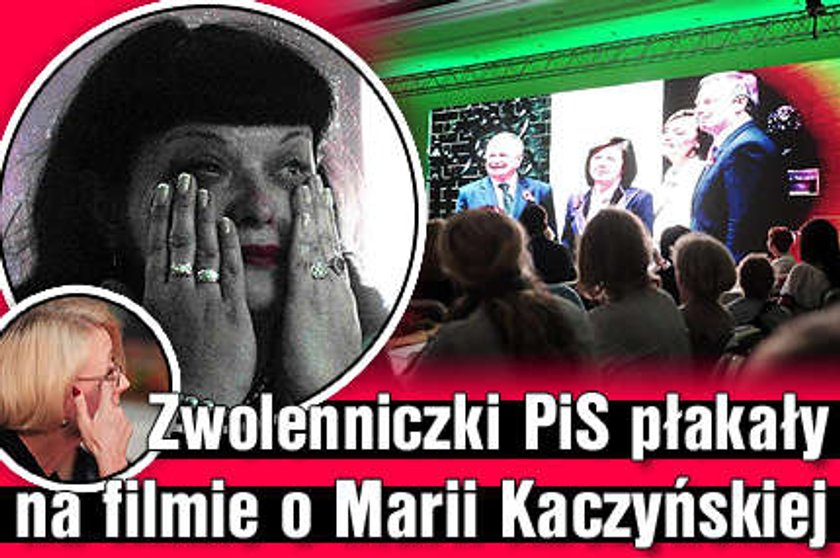 Zwolenniczki PiS płakały na filmie o Marii Kaczyńskiej