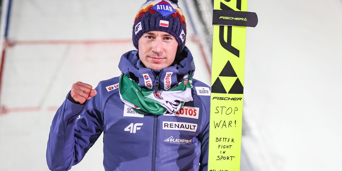 Kamil Stoch wyjawił dlaczego nie zabiera głosu na temat wojny w Ukrainie. 