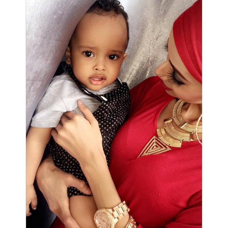 Jamal's wife with their first born son Prince Eyaad (Instagram) 