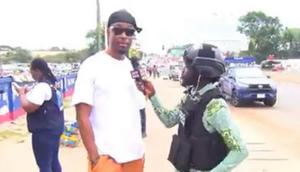 E.L finally reads the room as he shows up for #OccupyJulorbiHouse Day 2  protest (VIDEO)