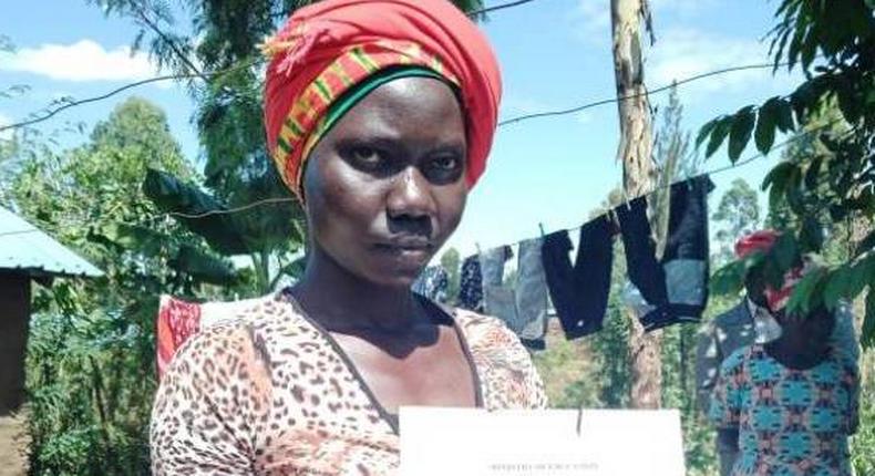 32 year old, mother of two Milly Nafula secures university scholarship