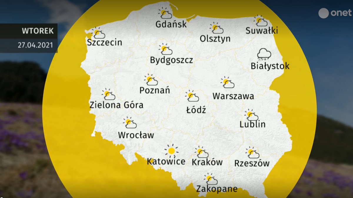 Prognoza pogody dla Polski. Jaka pogoda w poniedziałek 27 kwietnia?