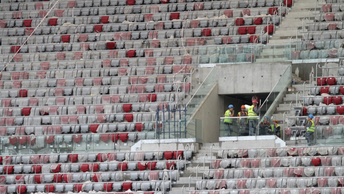 Tak rośnie Stadion Narodowy