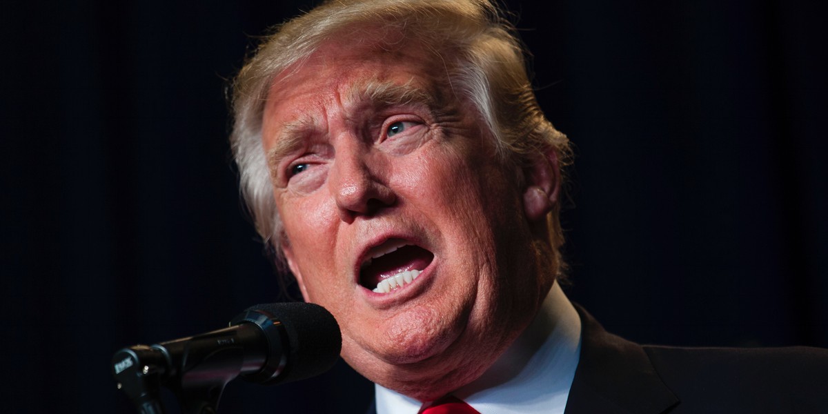 Republican presidential candidate Donald Trump at a rally on August 5 in Green Bay, Wisconsin.