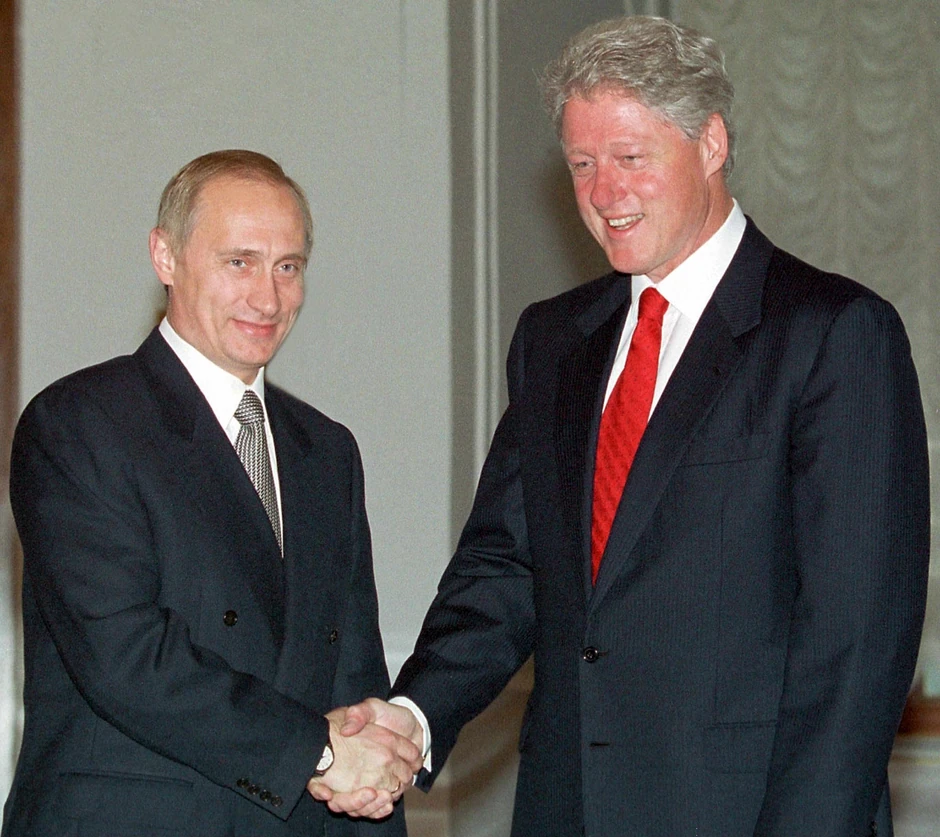 Vladimir Putin i Bil Klintonu Moskvi 2000.