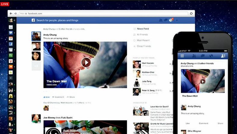 Facebook zmienia sposób prezentacji aktualności