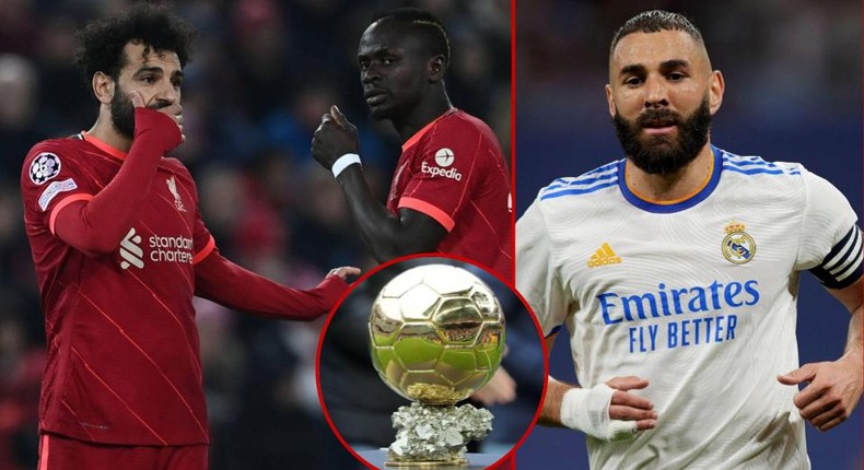 Mohamed Salah, Sadio Mane and Karim Benzema will jostle for the Ballon d'Or