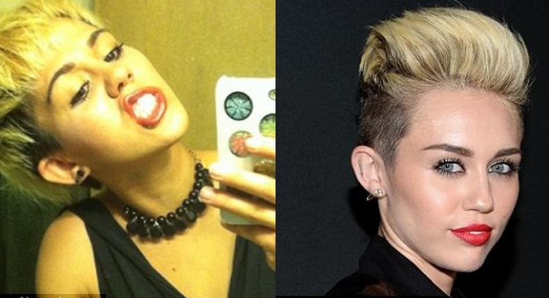 Miley  Cyrus' look alike, Mardee Shackleford