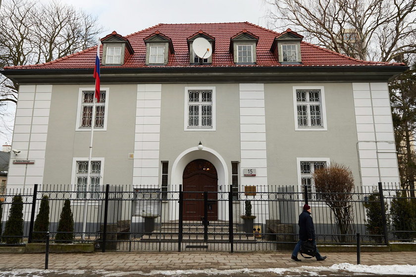 Budynek konsulatu Federacji Rosyjskiej przy ul. Batorego w Gdańsku.