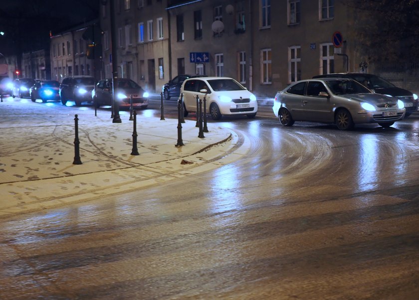 Łódź zmieniła się w lodowisko