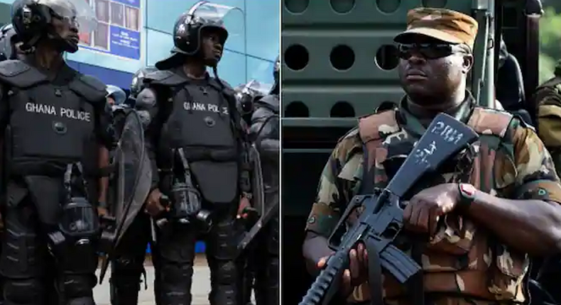 Soldiers and police clash at Accra Central headquarters