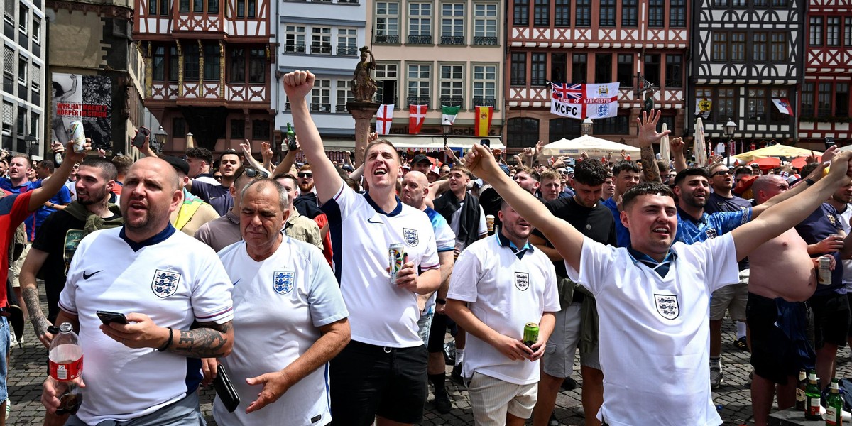 Euro 2024 - Fans gather for Denmark v England