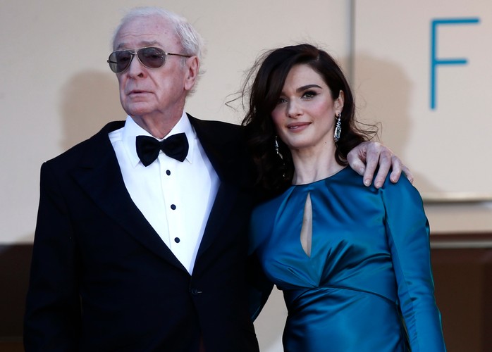 Michael Caine i Rachel Weisz na festiwalu w Cannes