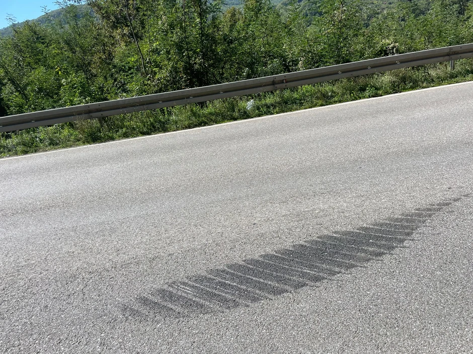 Mesto saobraćajne nesreće kod Ušća, Raška - Kraljevo