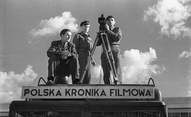 Rok 1947. Ekipa Polskiej Kroniki Filmowej