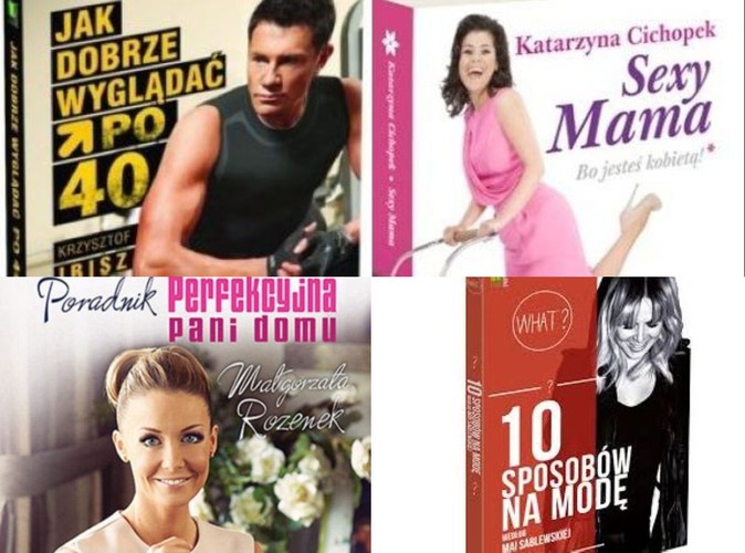 okładki książek celebrytów