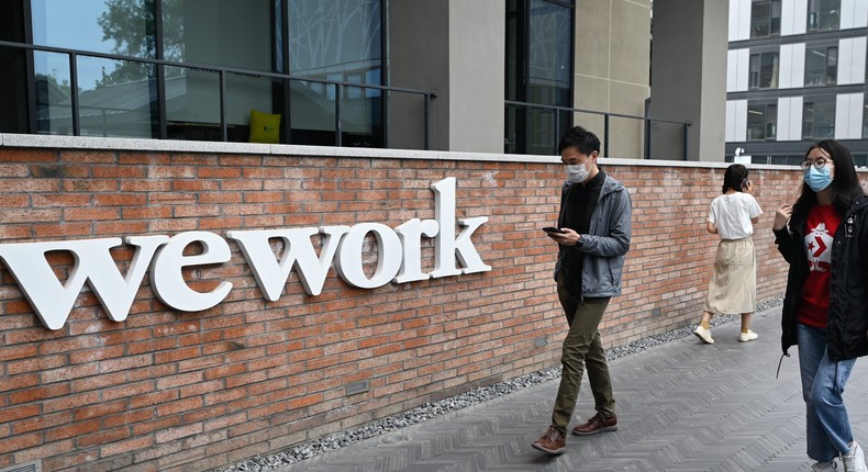 A WeWork office in Beijing.
