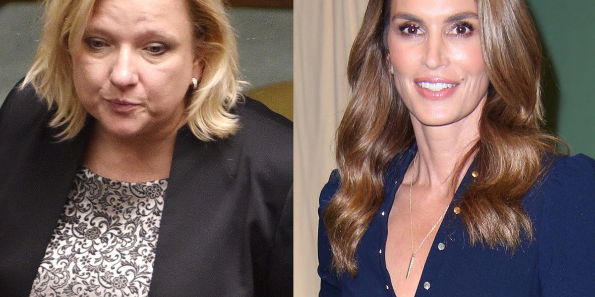 Beata Kempa i Cindy Crawford