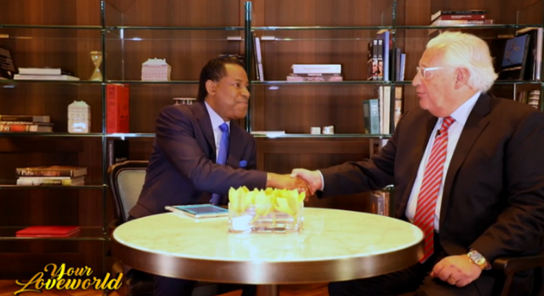 US Ambassador David Friedman and International Pastor Chris Oyakhilome discuss the nation of Israel and her miraculous prosperity