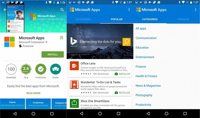 Microsoft Apps pozwoli ci odnaleźć aplikacje Microsoftu na urządzenia z Androidem