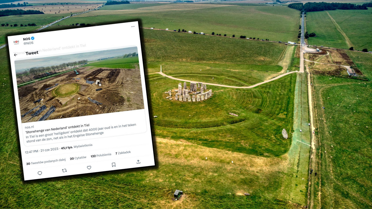 Spektakularne odkrycie archeologiczne. Media piszą o "holenderskim Stonehenge"