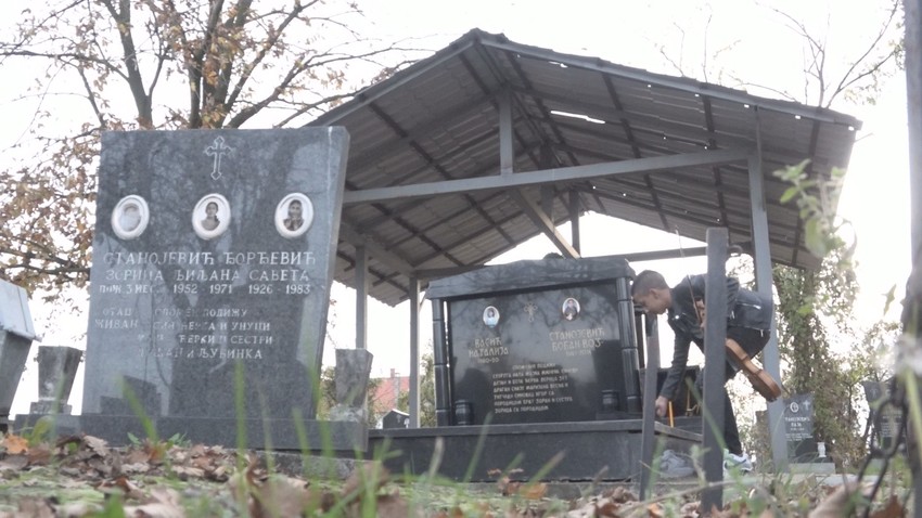 Groblje u selu Piroman kod Obrenovca