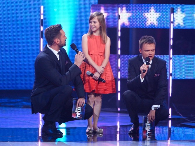 Magda Welc z Marcinem Prokopem i Szymonem Hołownią