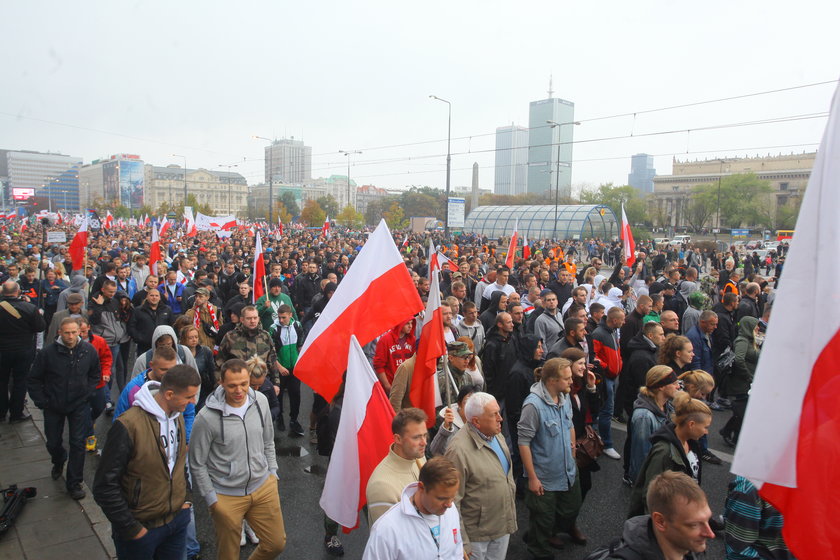 Manifestacja antyimigracyjna w Warszawie 