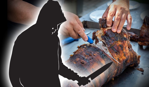 Ubadanje nožem zbog pečenja