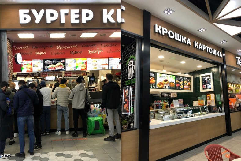Mieszkańcy Rosji chętniej wybierają czynną wciąż restaurację Burger King niż lokalne sieci