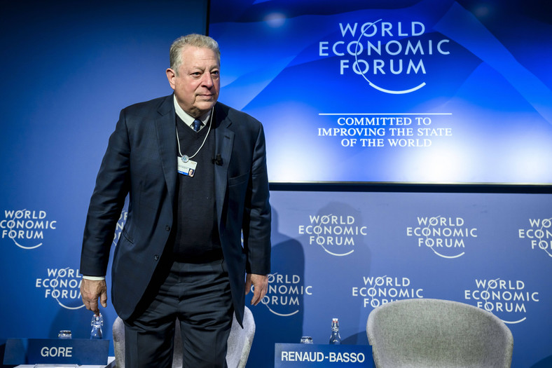 Al Gore na zeszłorocznym szczycie w Davos