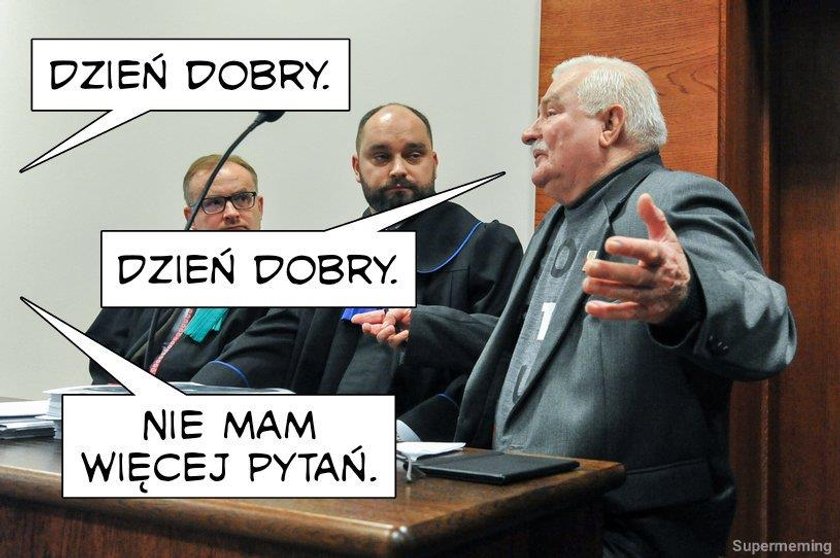 Memy po procesie Kaczyński - Wałęsa