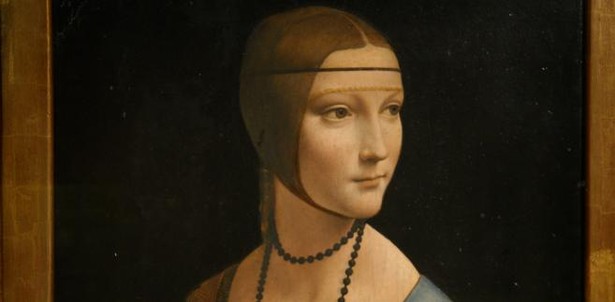 "Dama z gronostajem" Leonarda da Vinci. Do 22 czerwca obraz będzie można oglądać za darmo po pobraniu bezpłatnej wejściówki w kasie muzeum.