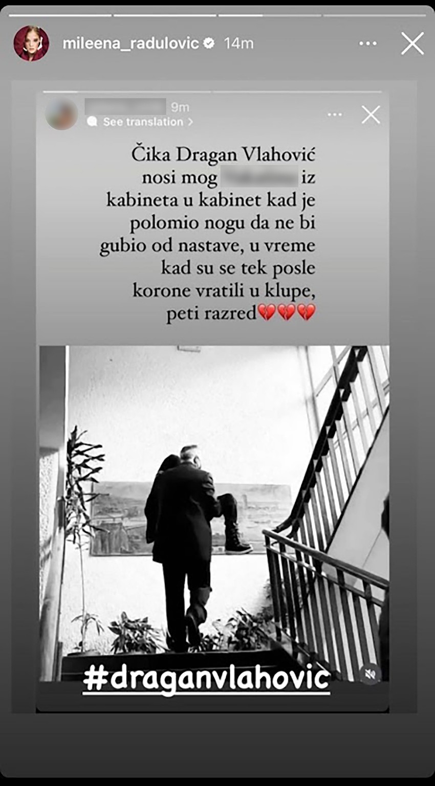 Emotivna objava o čika Draganu