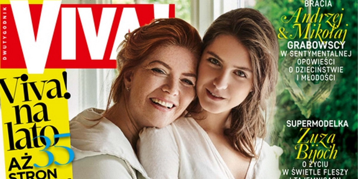 Katarzyna Dowbor z córką Marysią na okładce magazynu Viva