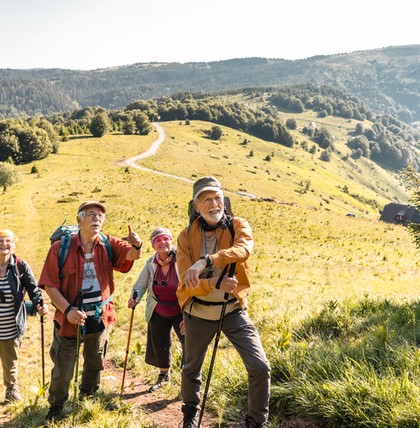 Senioren am Wandern