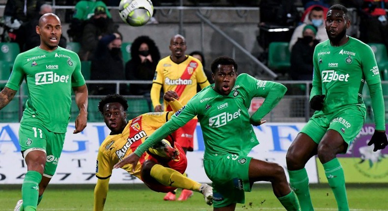 Saint-Etienne are five points adrift at the foot of the Ligue 1 table Creator: JEAN-PHILIPPE KSIAZEK