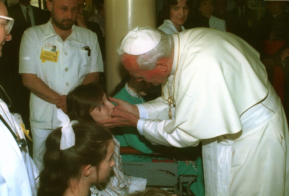 Przemówienie, szpital dziecięcy Olsztyn, 1991 r.