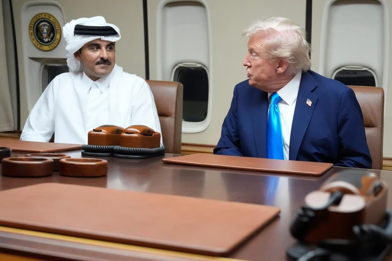 Donald Tramp I Tamim bin Hamad al Tani